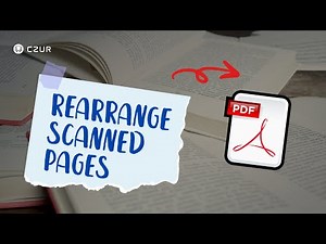 How to Rearrange Pages to output a PDF File | Scanner