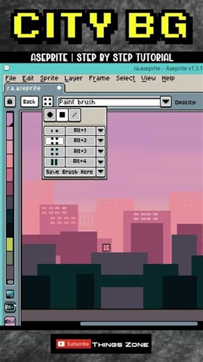 Pixel Art City in Aseprite (Step-by-Step Tutorial)