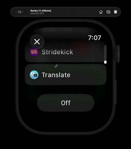 Adding the complication from the Watch itself