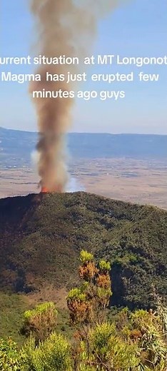 🌋🇰🇪 Mount Longonot Eruption Scare — Smoke Fills the Skies 😳