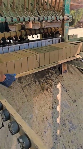 This Machine Cuts Every Brick With Insane Precision#BrickMaking #IndustrialMachine