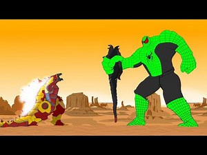 SPIDER BLUE HULK - VENOM vs TEAM GODZILLA [P2] | Godzilla Animation