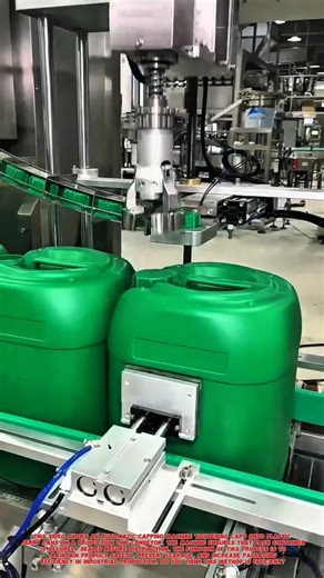 Automatic Cap Tightening Machine | Industrial Packaging Process.