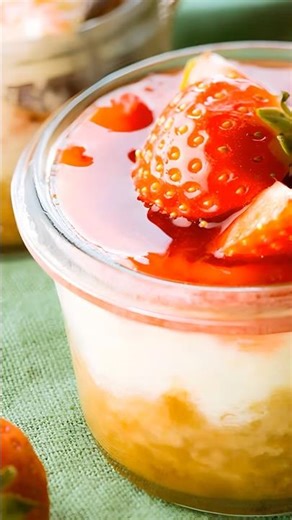 Strawberry Rhubarb Mascarpone Verrines ⭐