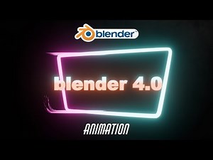 Making a Neon Logo Reveal animation in Blender 4.0