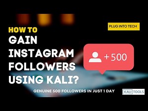 How to Gain genuine Instagram followers using Kali Linux?