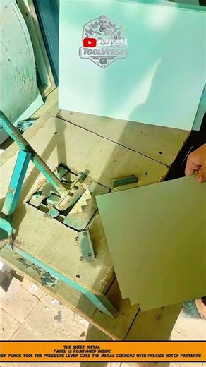 Sheet Metal Corner Cutting Process Using Precision Manual Punch Tool