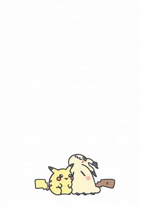 ピカぬいぐるみとミミッキュのアニメーション
