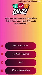 Which network address translation (NAT) mode does OpenVPN use in routed mode?