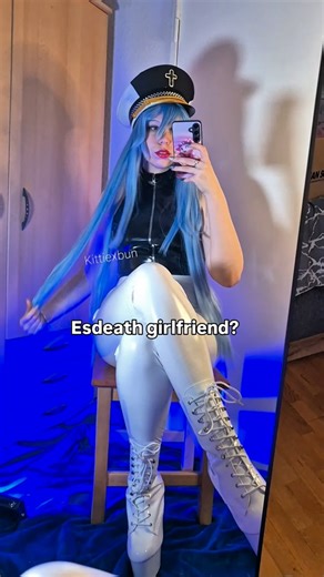 Kate K / Kittiexbun on Instagram: "Volunteers? 😜🤍 #akamegakill #esdeath #esdeathcosplay #cosplay #cosplayersofinstagram #cosplayergirl"