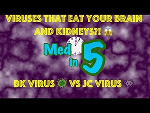 Viruses That Eat Your Brain and Kidneys?! 😱 Polyomaviruses BK Virus and JC Virus Simplified! 🔥🦠👾