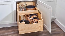 Wood Cookware Organizer