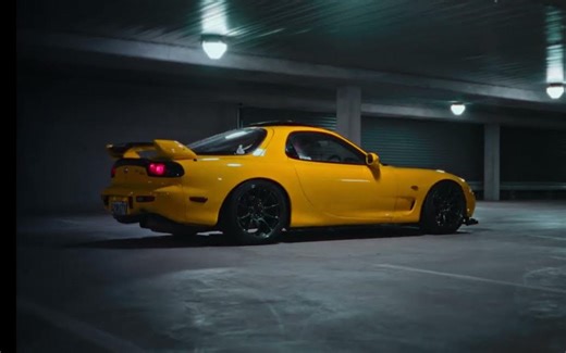 【4K】马自达RX7 - 黄色是FD绝配色吧