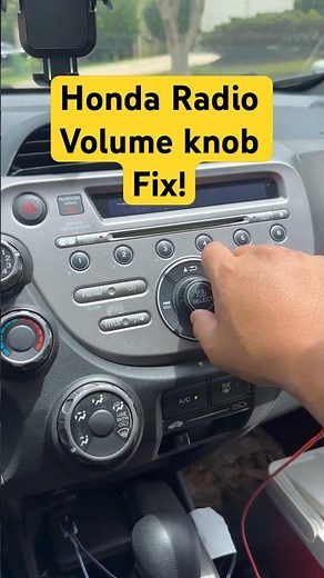 Honda Radio Volume knob quick fix. Try this first! #shorts #honda #mechanic #viral #cars