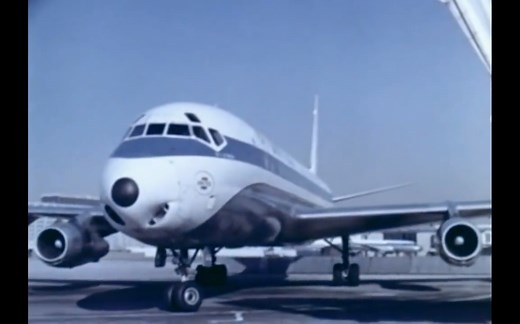 上世纪60年代道格拉斯DC-8客机飞行宣传片