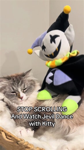 JEVIL DELTARUNE DANCES WITH KITTY #deltarune #jevil #undertale #tobyfox #cat