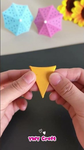 Làm cây dù bằng giấy siêu dễ - Easy Paper Umbrella DIY