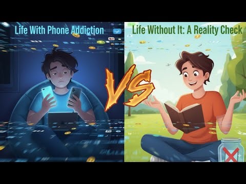 LIfe With Phone Addiction VS Life Without It : A Reality Check