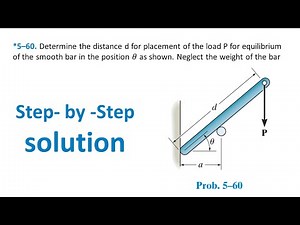 *5–60. Determine the distance d for placement of the load P | Engineering Mechanics Statics