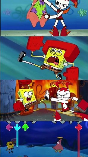 Friday Night Funkin' Blue vs Red Patrick Star 5 - FNF Mobile Game