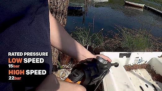 WORX WG630E.1 18V (20V MAX) 4.0Ah Cordless Brushless Hydroshot Portable Pressure Cleaner