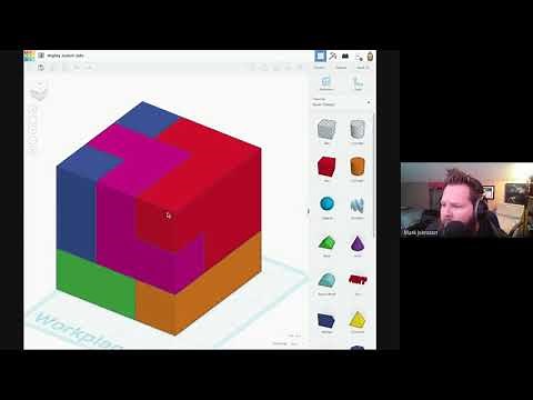 3D Puzzle Cube in Tinkercad!