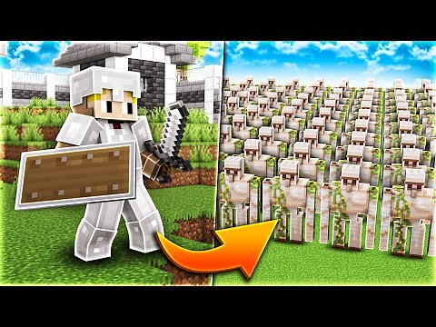 Ich baue ein eigenes EISEN Dorf mit 100 EISENGOLEMS!