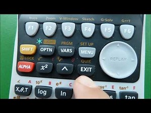 Calcular el determinante de una matriz con calculadora Casio Fx - 9860GII. Carmen López García