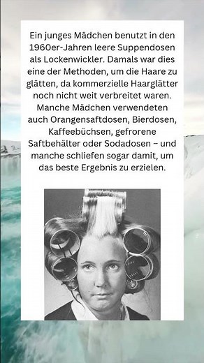 Hairstyling in den 1960ern: Suppendosen als Lockenwickler