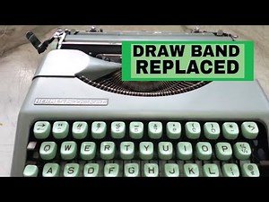 Hermes Rocket Typewriter Draw Band String Replacement Repair, Main Spring Good