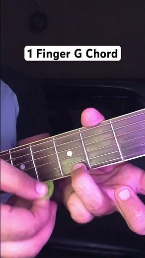 1 Finger G Chord - Easy G Chord 🎸 #guitar #guitarlesson #gmajor