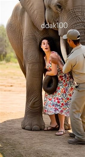 The Strongest (and Cutest) Elephant Hug Ever! 🐘🤗 | #Shorts