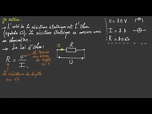 La résistance électrique, résumé 1