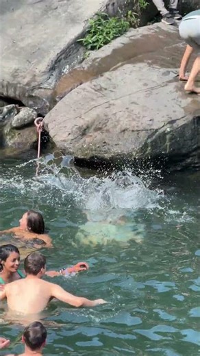 Beautiful Angelic Girls Relaxing at a Hidden Waterfall #Travel