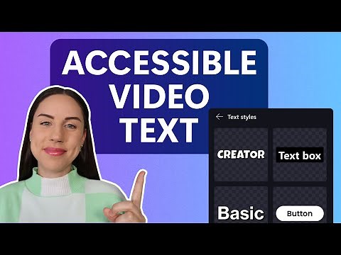 How to add accessible text overlays to video