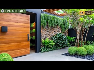 Modern Gate and Garden Wall Ideas: Timeless Wood, Stone, and Style in Small Outdoor Spaces