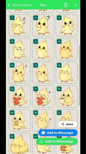 Riko’s stickers for WhatsApp & line app