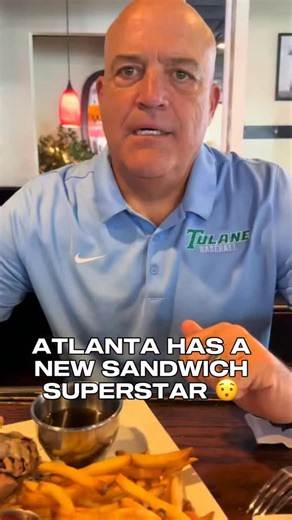 Atlanta Eats on Instagram: "@steakshapiro tries the magnificent Buffalo specialty, a beef on week sandwich. Roast beef on a Kaiser roll with pretzel salt and caraway seeds. #atlantaeats #atlantarestaurants #atlfoodie"