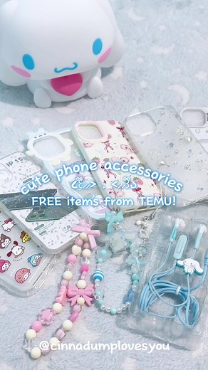 Get Cute Phone Accessories from TEMU! Enjoy FREE Items with Code