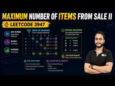 Maximum Number of Items From Sale II | Leetcode 3947