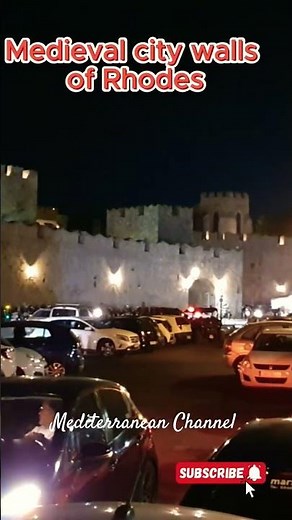 Medevil City walls of Rhodos #rhodes
