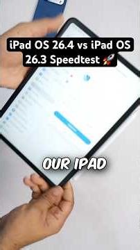 iPadOS 26.4 vs 26.3 Speed Test on iPad Pro M1 | Which is Faster?