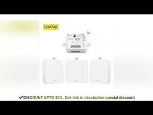 Wireless Remote Kinetic Self-Powered Wall Switch No Battery Needed, Lighting Remote Control up to 30