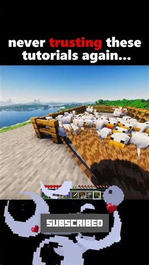 Never trust these Minecraft tutorials again... 💀😂 #shorts #minecraft