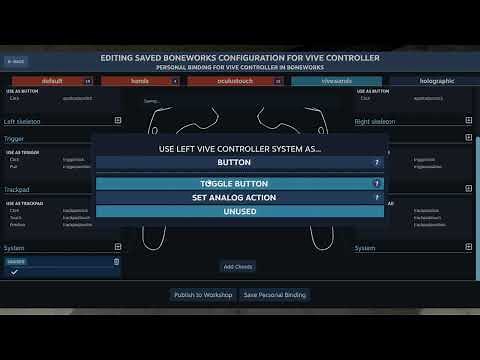 Boneworks With Vive Wands: Better Grip Controls Tutorial (and how to crouch at the end)