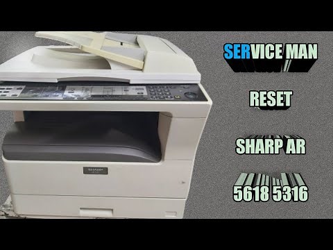 How to reset service man in sharp AR 5618 AR 5316