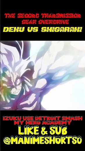 Deku vs Shigaraki: Izuku's Detroit Smash | My Hero Academia Epic Battle!