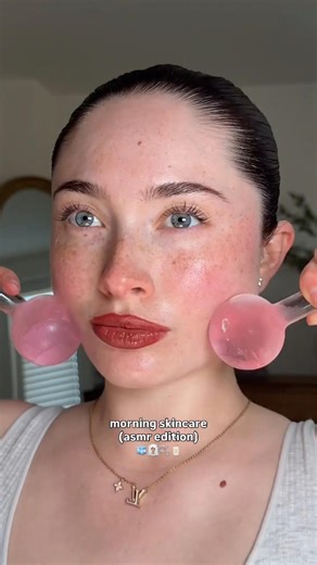 ASMR Morning Skincare #morningskincare #morningskincareroutine #skincare #skincareasmr #asmrskincare