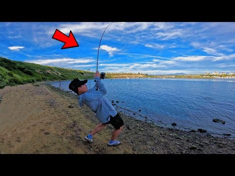 Beach Camping in SoCal | Campfire and Fishing