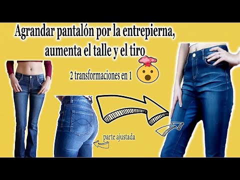 Como agrandar jeans || agrandar pantalón || agrandar pantalón por la entrepierna